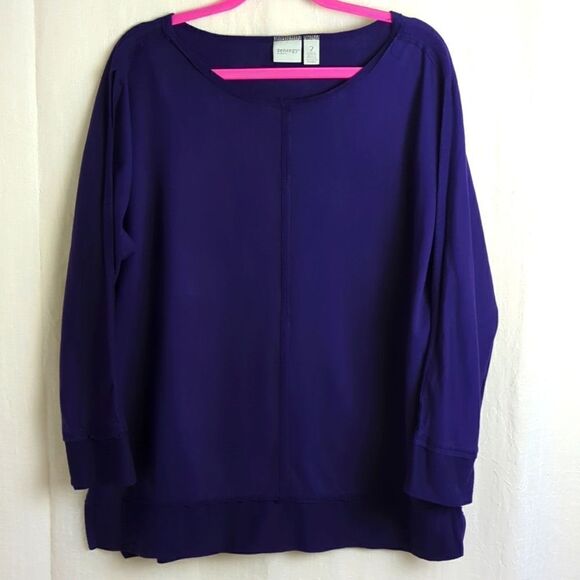 Chico's Zenergy Long Sleeve Purple Top Size 2 - Picture 1 of 5